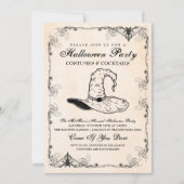 Uitnodiging van de Witch Halloween Partij (Voorkant)