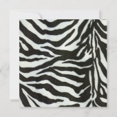 uitnodiging van de zebra (Achterkant)