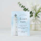 Uitnodiging van de zomerpartij strandvuurtoren (Staand voorkant)