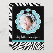  uitnodiging van de Zwarte en Blauwgroen Partij va (Voorkant / Achterkant)