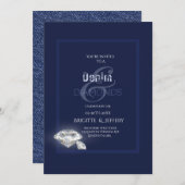 Uitnodiging van denim en diamanten (Voorkant / Achterkant)