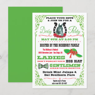 Uitnodiging van Derby Horse Racing Party