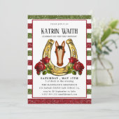 Uitnodiging van Derby Party (Staand voorkant)