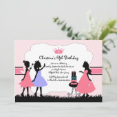  uitnodiging van Diva Birthday Girl (Staand voorkant)