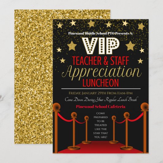 Uitnodiging van docenten (Voorkant / Achterkant)