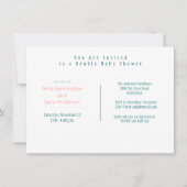 Uitnodiging van dubbele Baby showers rollen (Voorkant)