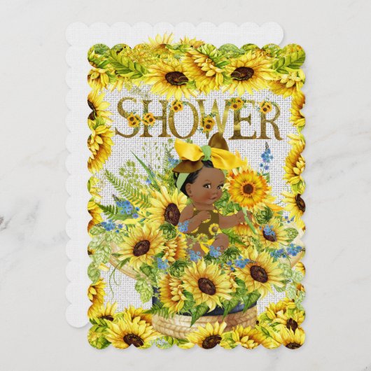 Uitnodiging van edele Baby showers (Voorkant / Achterkant)