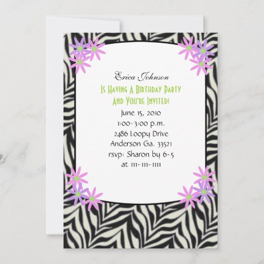 Uitnodiging van een Framed-partij (Voorkant)