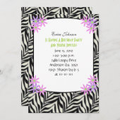 Uitnodiging van een Framed-partij (Voorkant / Achterkant)