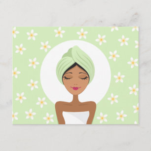 Uitnodiging van een verjaardagsfeest met plumeria