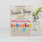 Uitnodiging van favoriete partijen bij Exchange (Staand voorkant)