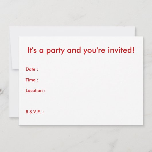 Uitnodiging van festa (Achterkant)