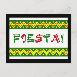Uitnodiging van festa briefkaart