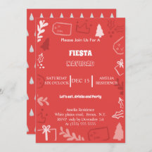 Uitnodiging van Fiesta Navidad Holiday