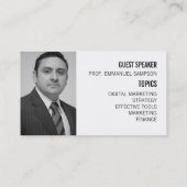 Uitnodiging van gepersonaliseerd seminar/conferent (Achterkant)