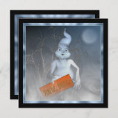 Uitnodiging van Ghoruimtepartij Halloween (Voorkant / Achterkant)