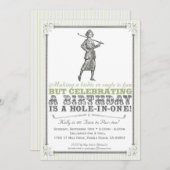  uitnodiging van Golf - Vrouwen (Voorkant / Achterkant)