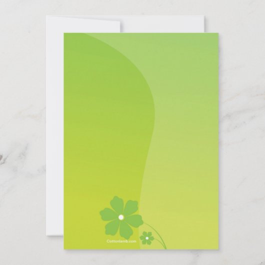 Uitnodiging van Groene Hoogste Partij (Achterkant)