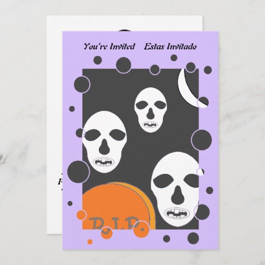 Uitnodiging van Halloween 11f (Voorkant / Achterkant)