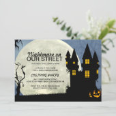  uitnodiging van Halloween Costume Party (Staand voorkant)