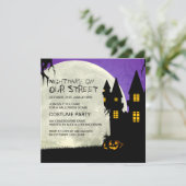  uitnodiging van Halloween-partij (Staand voorkant)