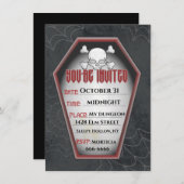  uitnodiging van Halloween-partij (Voorkant / Achterkant)