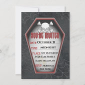  uitnodiging van Halloween-partij (Voorkant)