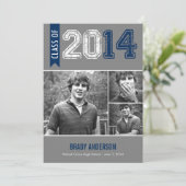  Uitnodiging van het Afstuderen van de Grunge - Bl (Staand voorkant)