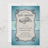uitnodiging van het BABY SHOWER - racewagen (Voorkant)