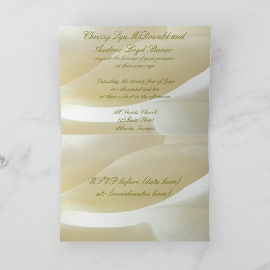 Uitnodiging van het Huwelijk van het Huwelijk van (Binnen)