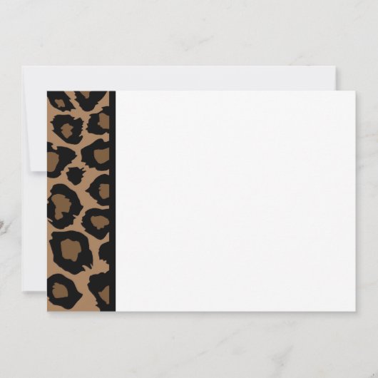 Uitnodiging van het Leopard-drukpaneel (Voorkant)