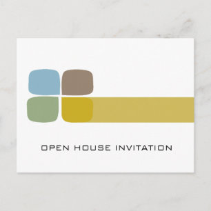 Uitnodiging van het Open Huis van de onderneming Briefkaart