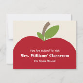 Uitnodiging van het Open Huis van de school - Red  (Voorkant)