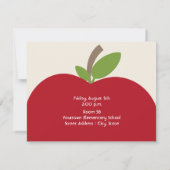 Uitnodiging van het Open Huis van de school - Red (Achterkant)