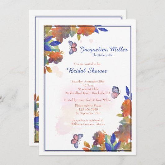 Uitnodiging van het seizoen wijzigen (Voorkant / Achterkant)