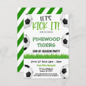 Uitnodiging van het Team van het voetbal (Voorkant / Achterkant)