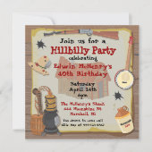 Uitnodiging van Hillbilly Party (Voorkant)