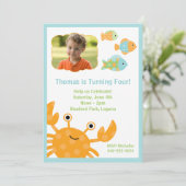 Uitnodiging van kinderen op Birthday (Staand voorkant)