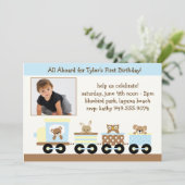 Uitnodiging van kinderen op Birthday (Staand voorkant)