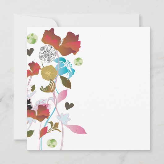 Uitnodiging van klaprozen (Voorkant)