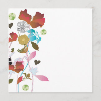 Uitnodiging van klaprozen