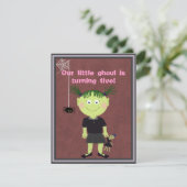 Uitnodiging van kleine Ghoul Party (Staand voorkant)