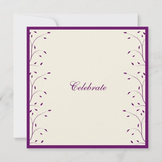 Uitnodiging van KMO's en Paarse Jubilea (Achterkant)