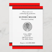 Uitnodiging van Lacrosse Graduse Party (Voorkant / Achterkant)