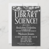 Uitnodiging van Library Science Graduation Party (Voorkant)