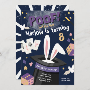 Uitnodiging van Magic Party   Verjaardag Show Magi