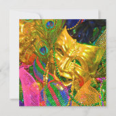 uitnodiging van mardi gras (Voorkant)
