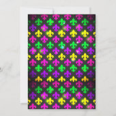 , uitnodiging van Mardi Gras Soiree (Achterkant)