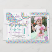 uitnodiging van Mermaid Birthday Party (Voorkant)