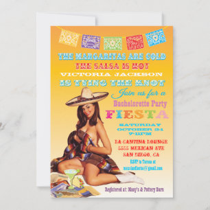 Uitnodiging van Mexicaanse Fiesta Bachelorette